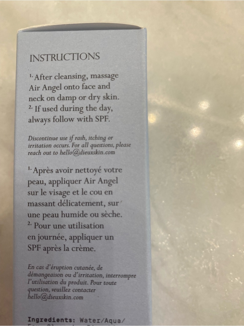 NIB Air Angel Hydrating Gel Cream — Light Blue - Picture 3 of 7